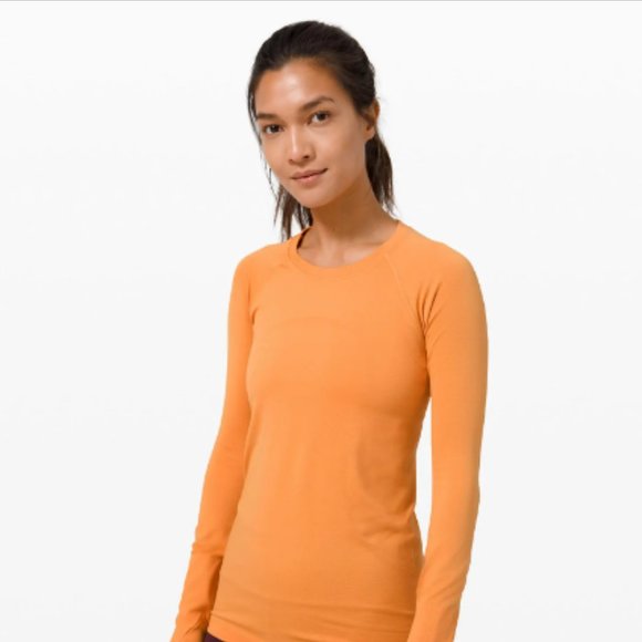 Lululemon Monarch Orange 2020 Release Swiftly Tech Long Sleeve 2.0 - NWT - Picture 5 of 7